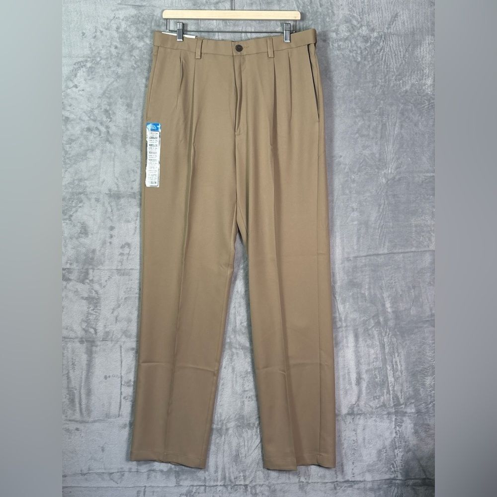 NWT New Haggar Cool 18 Pro Khaki Pants Size 34